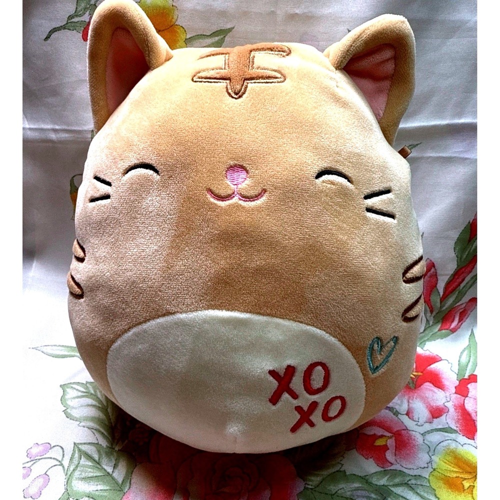 Squishmallows Nathan Cat 8" Valentines XO‎ Plush Kellytoy